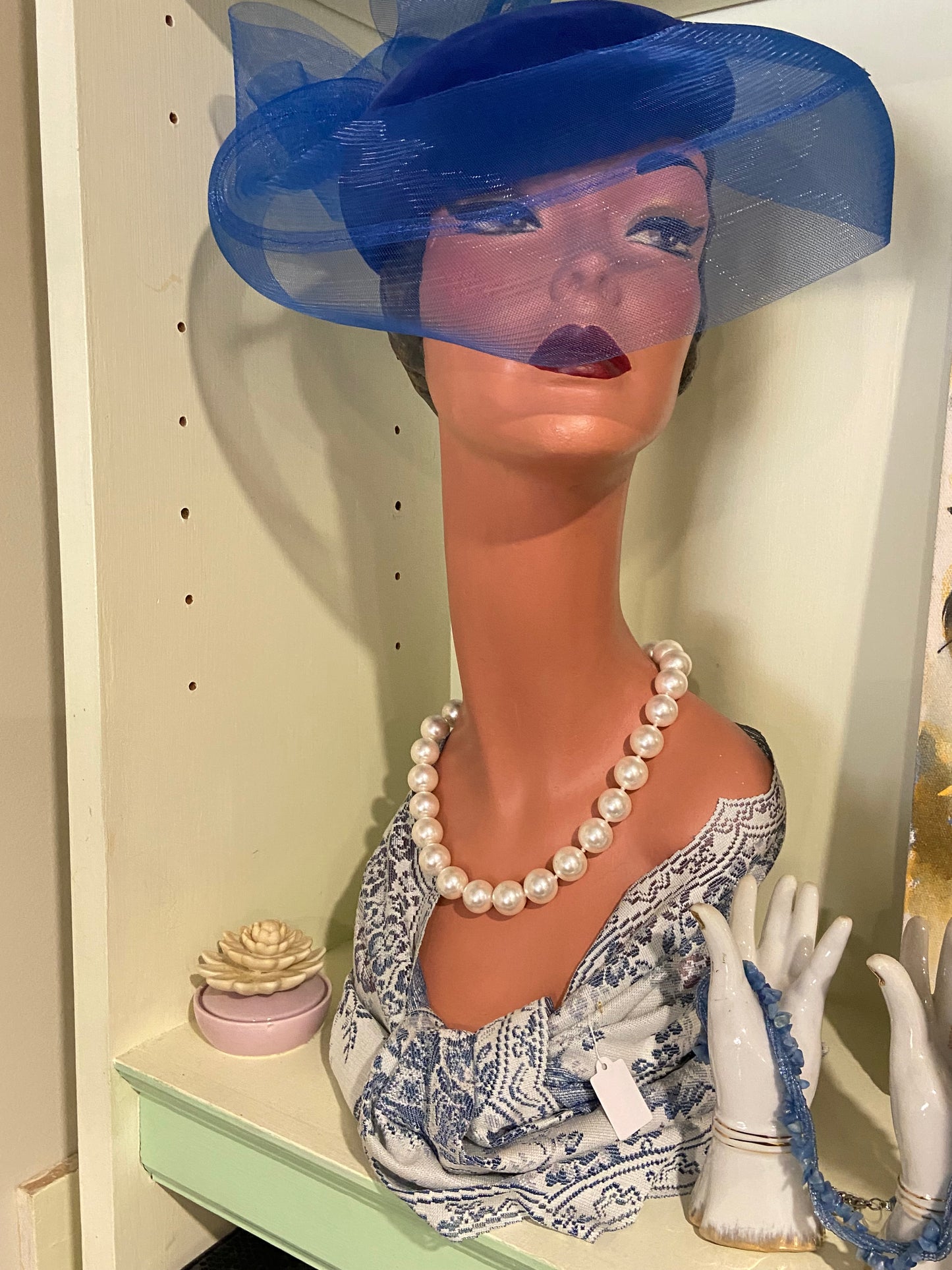 Hand Knotted Glass Pearl Necklace