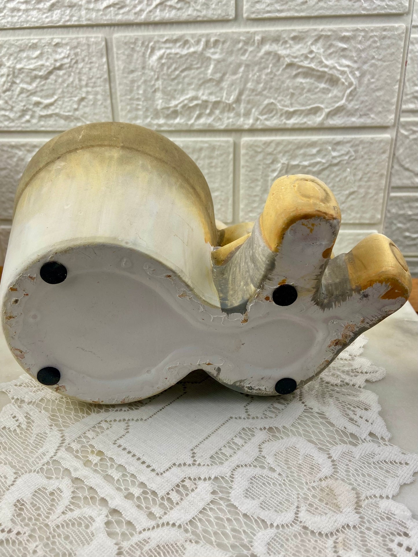 Hand Painted Easter Bunny Planter | Bisque Finish