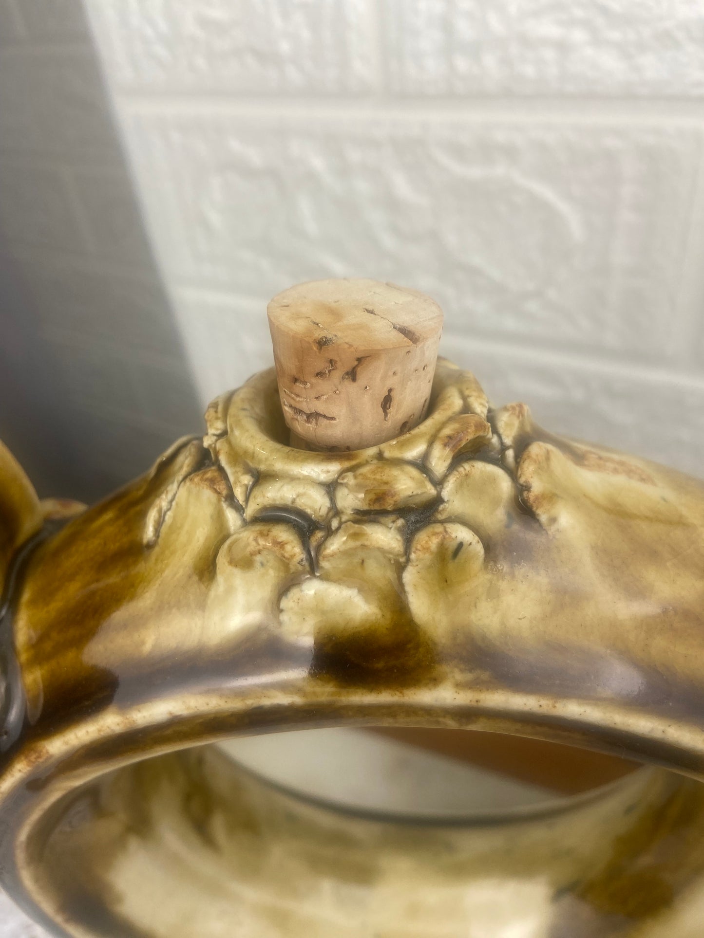 Large Handmade Ring Teapot; Pottery