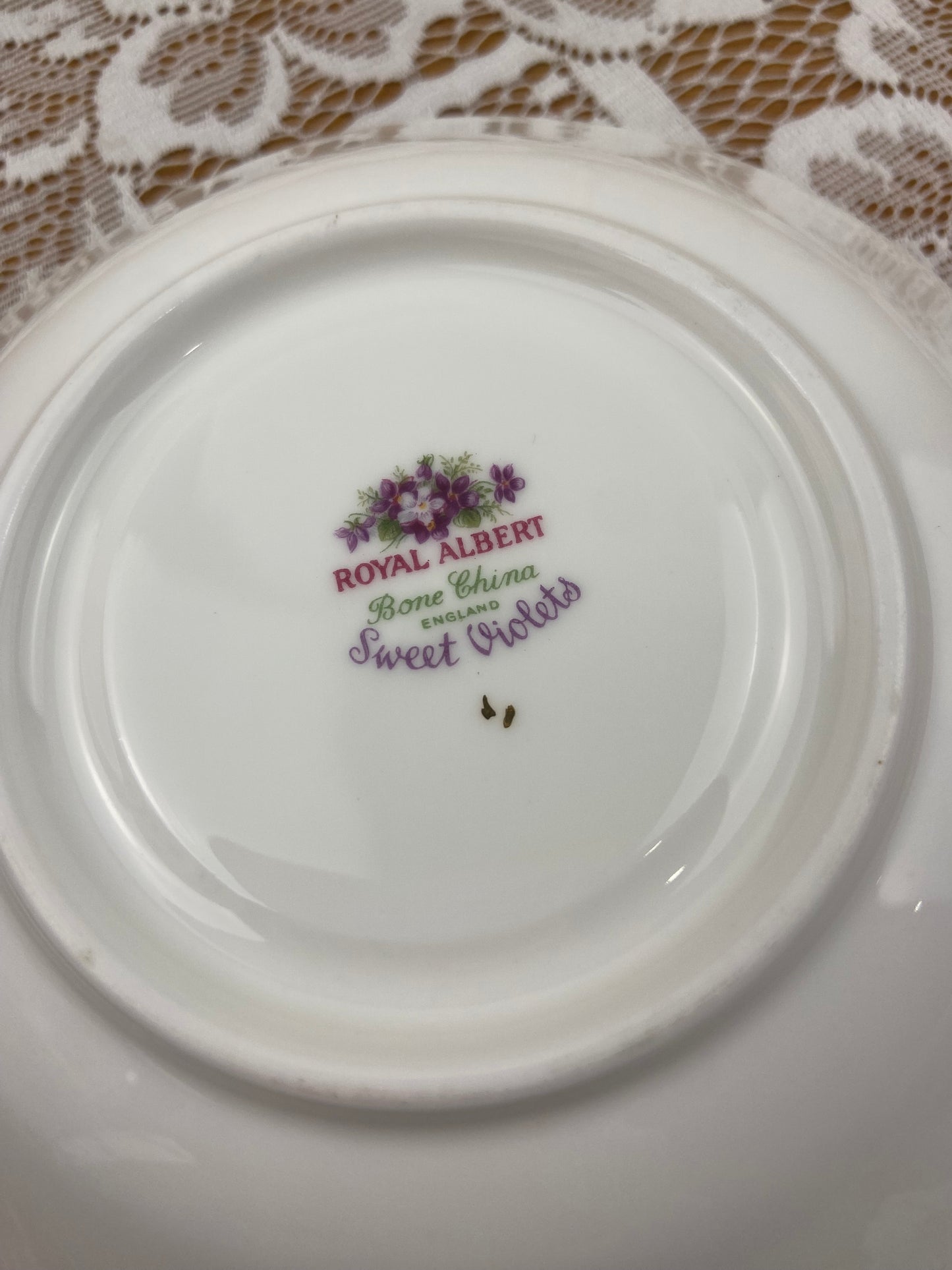 Royal Albert Bone China Saucer | Sweet Violets Pattern