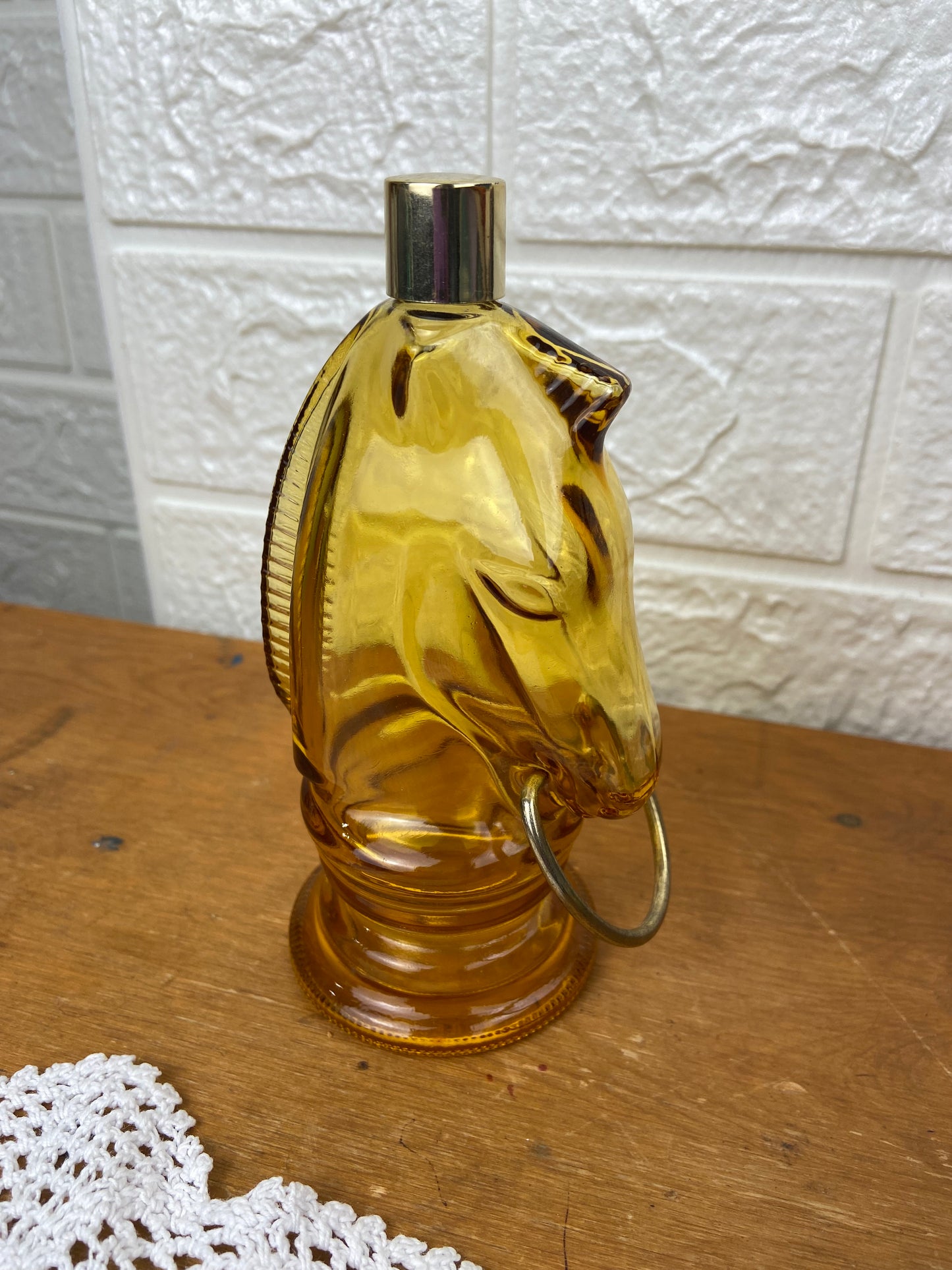 Vintage Avon | Glass Horse Head; Aftershave Decanter (Empty)