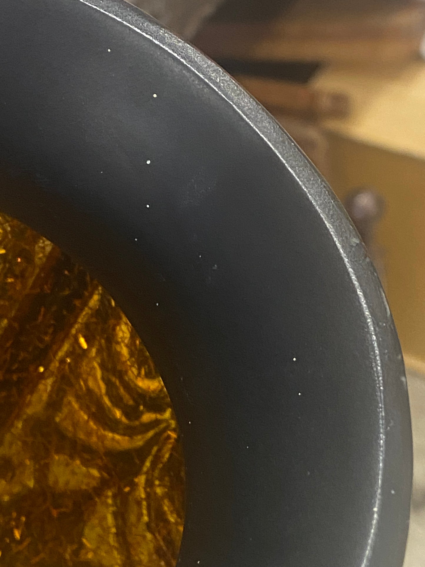 13” Brown and Amber Vase