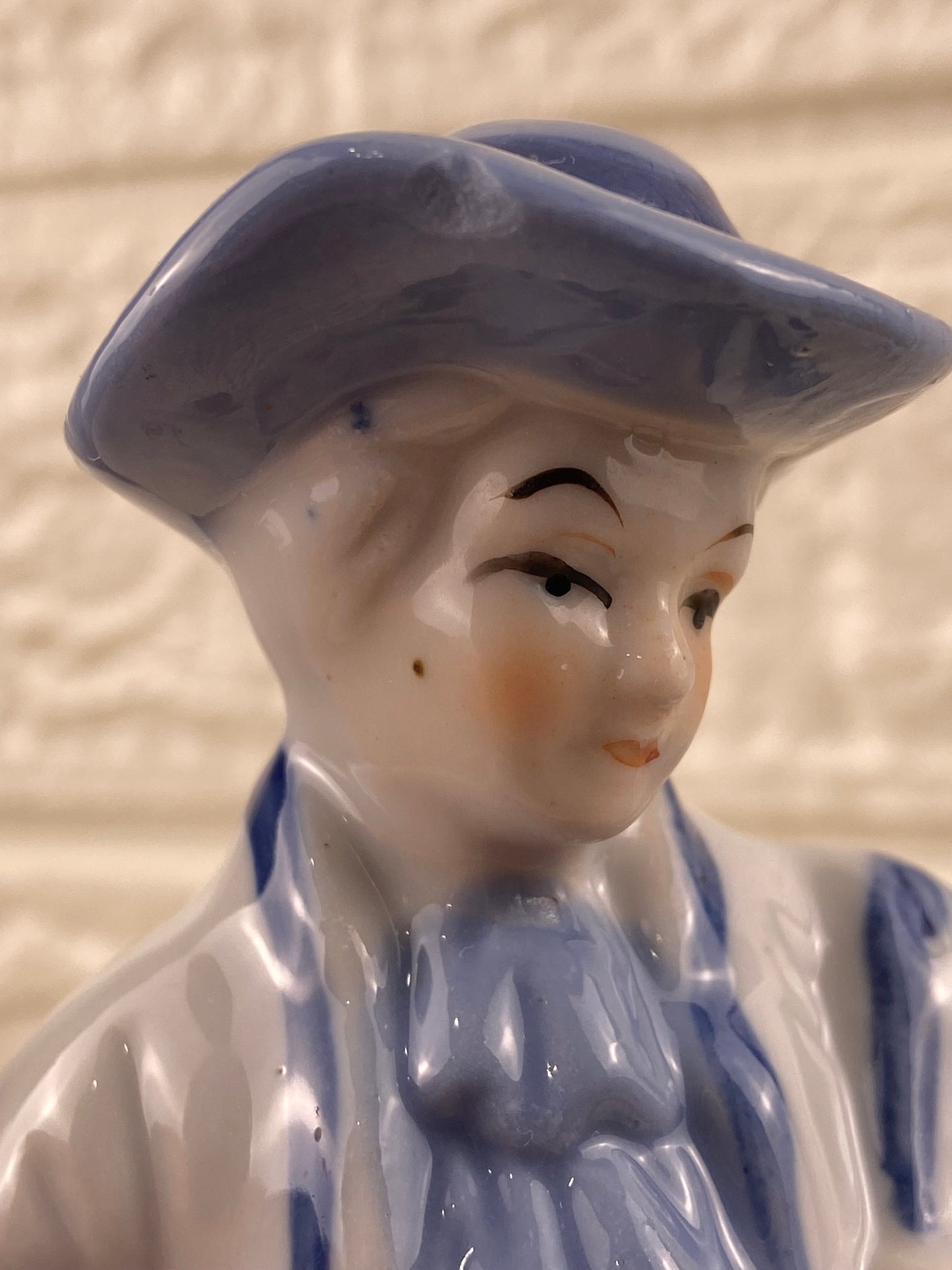 Porcelain Minstrel Figurine 7”