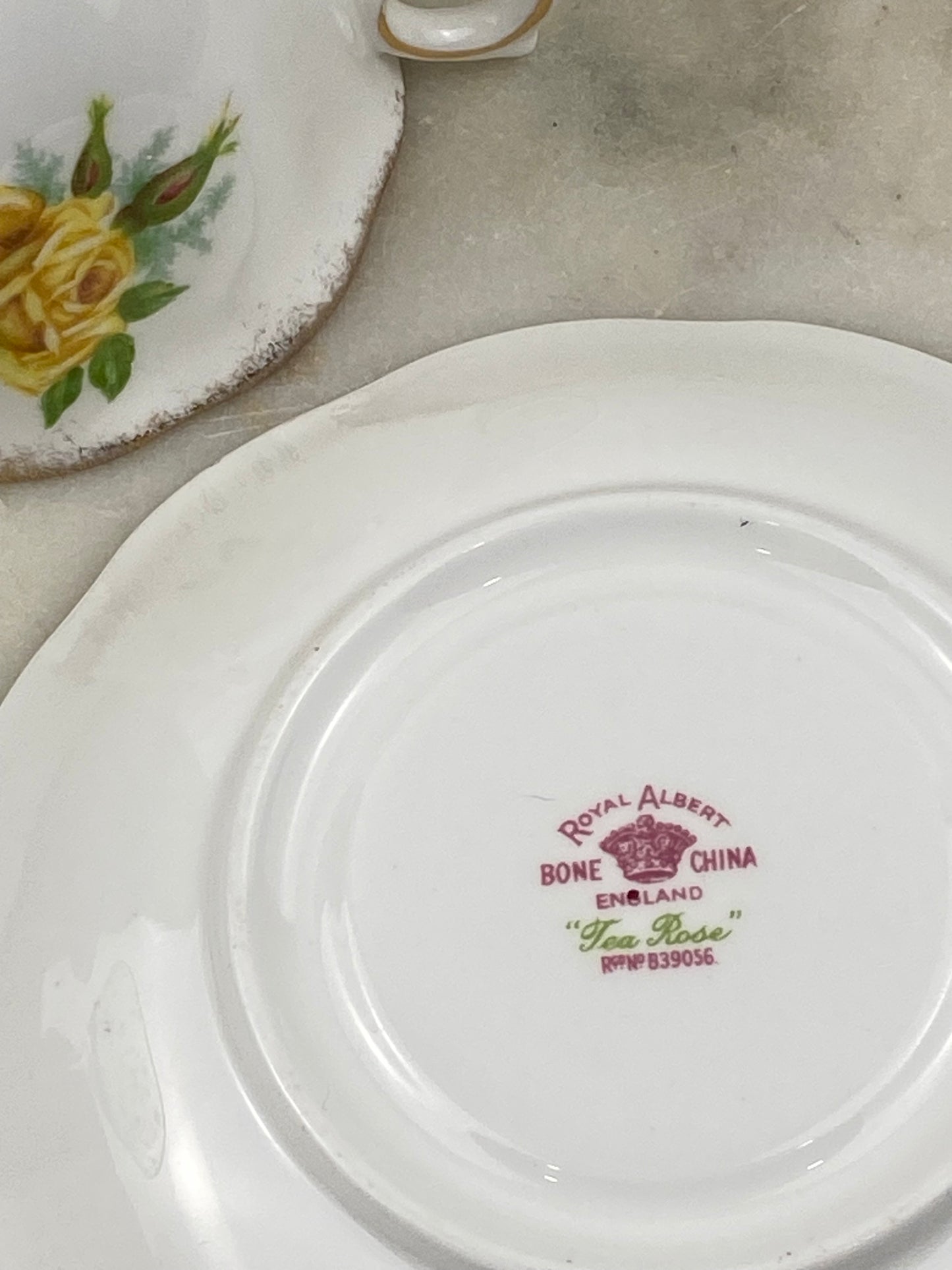 Royal Albert Bone China Saucer 5.5” | Tea Rose Pattern