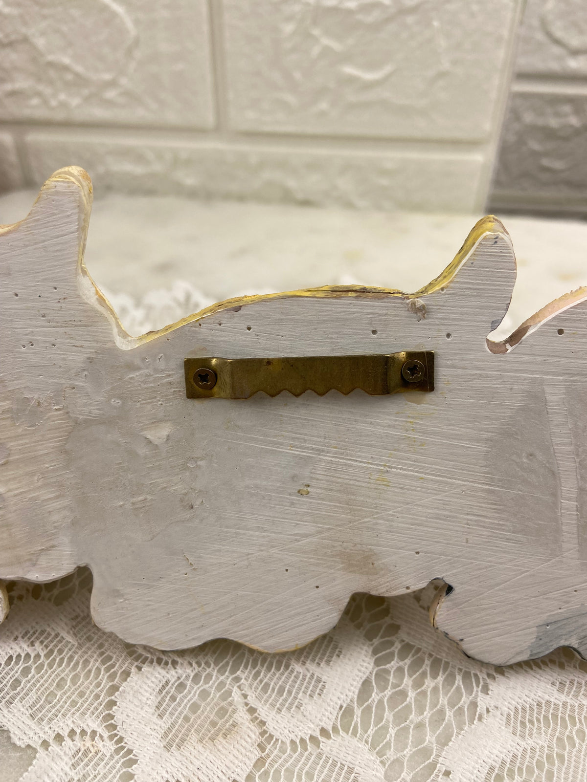 Hand Painted Trio of Dogs Key or Bag Holder