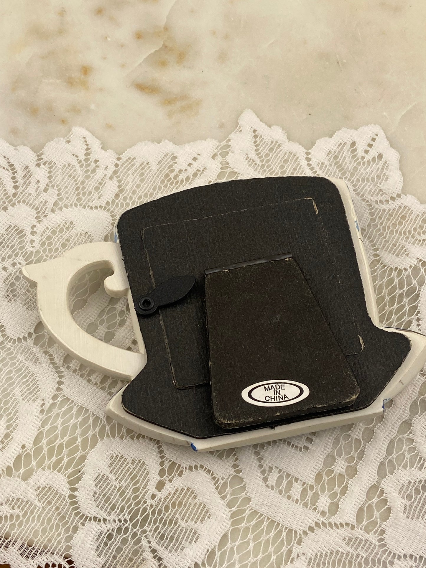 Small Resin Teacup-Shaped Picture Frame 1.63” x 1.63”