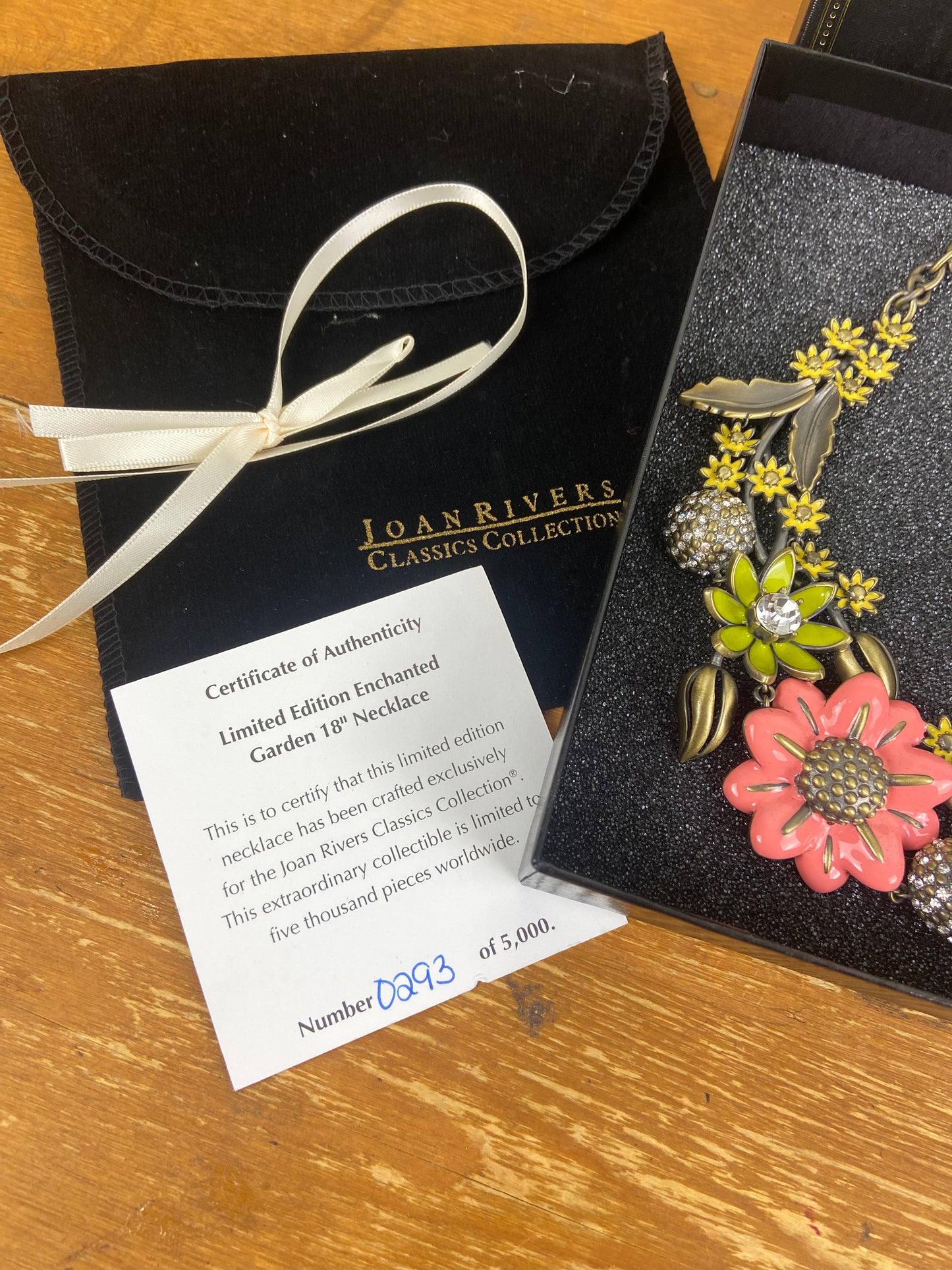Limited Edition 'Enchanted Garden' Necklace by Joan Rivers