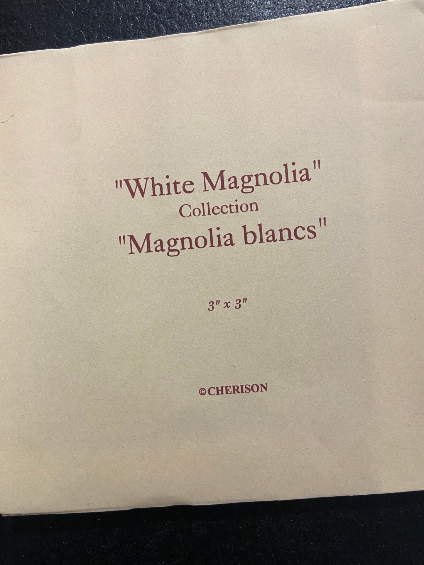 Small Resin Frame 3” x 3” | White Magnolia Collection by Cherison