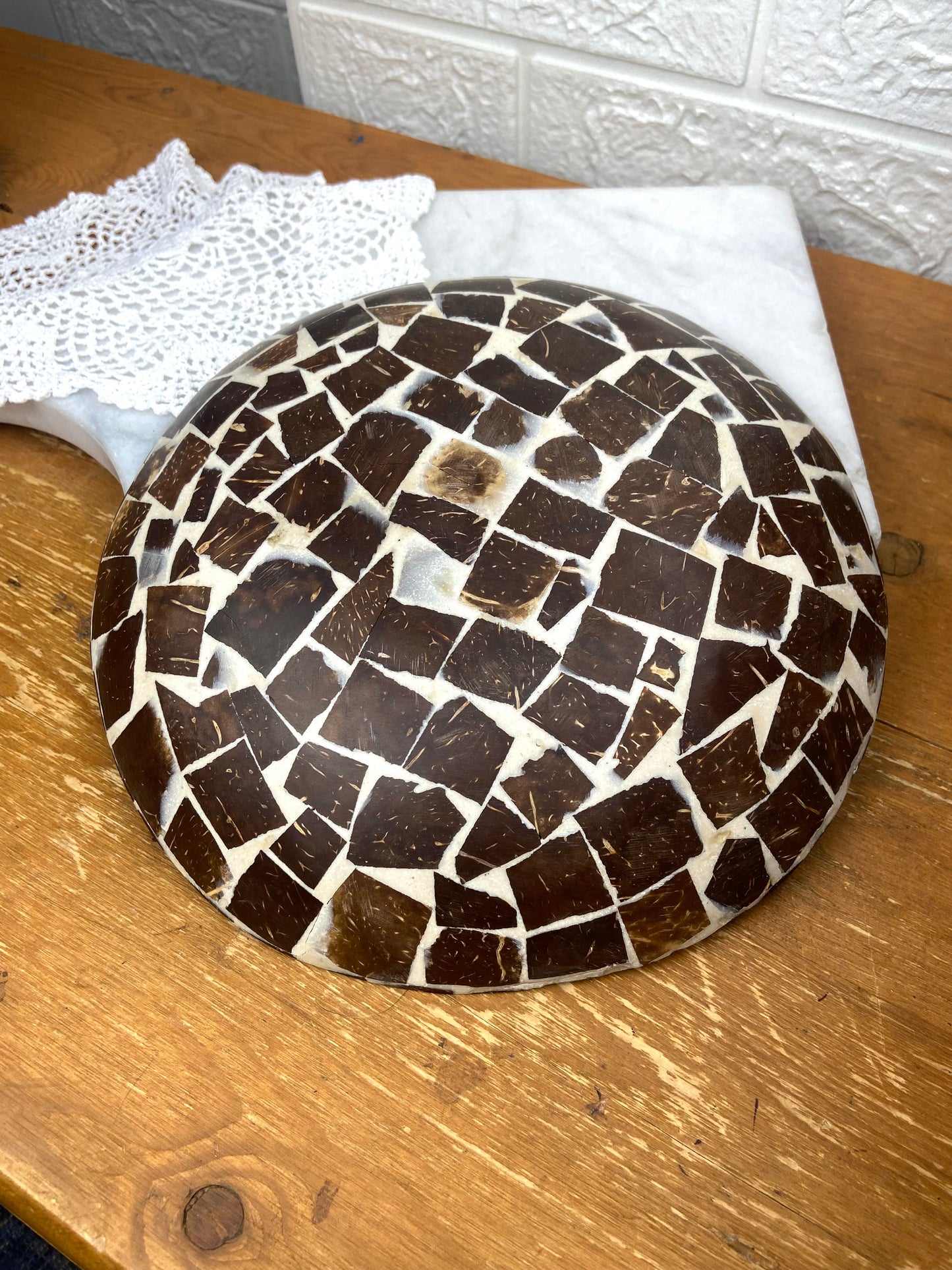 Scented Bowl Made from Coconut Shell and Cinnamon Bark