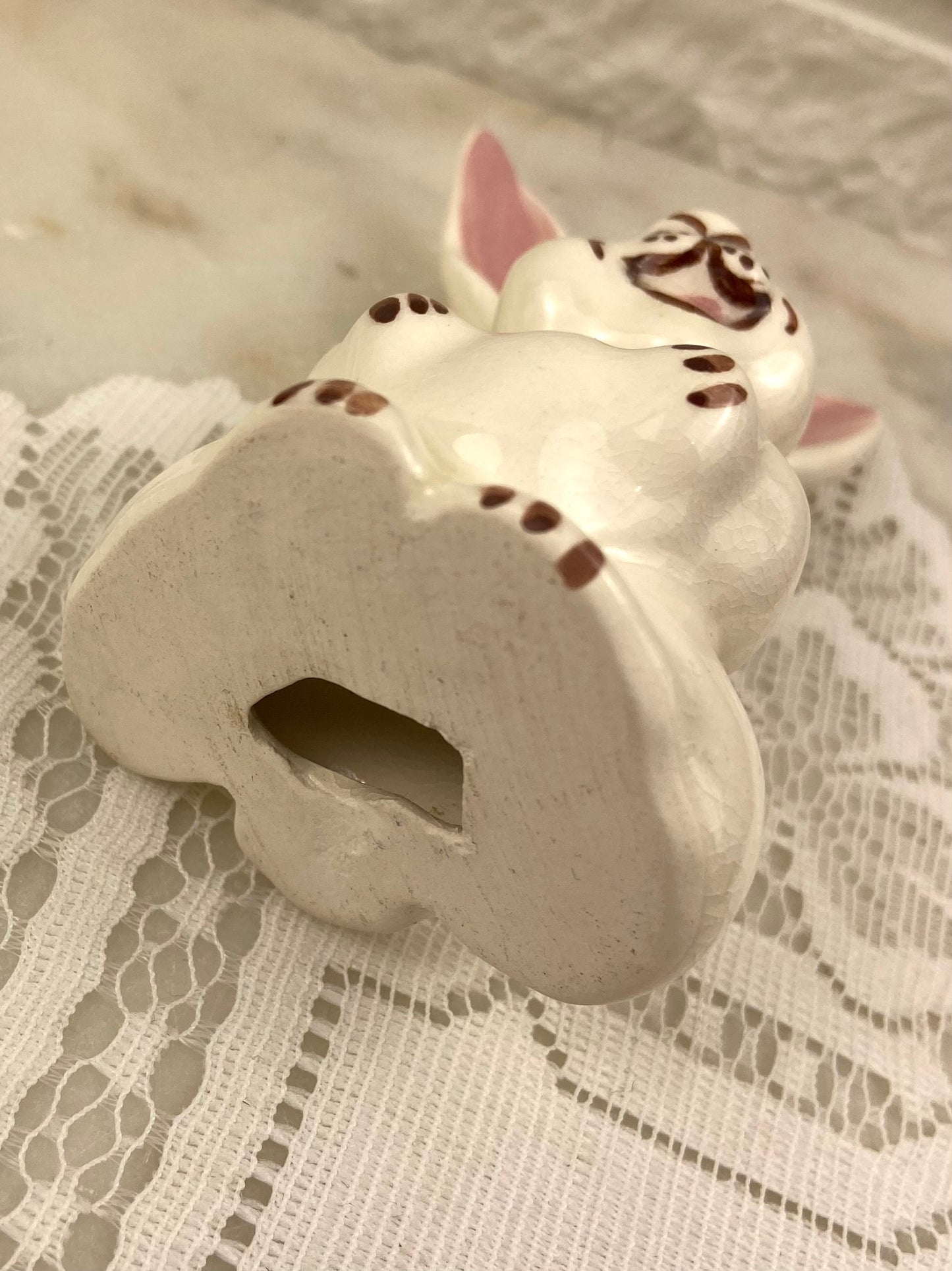 Small Porcelain Hand Painted Hare/Bunny Figurine