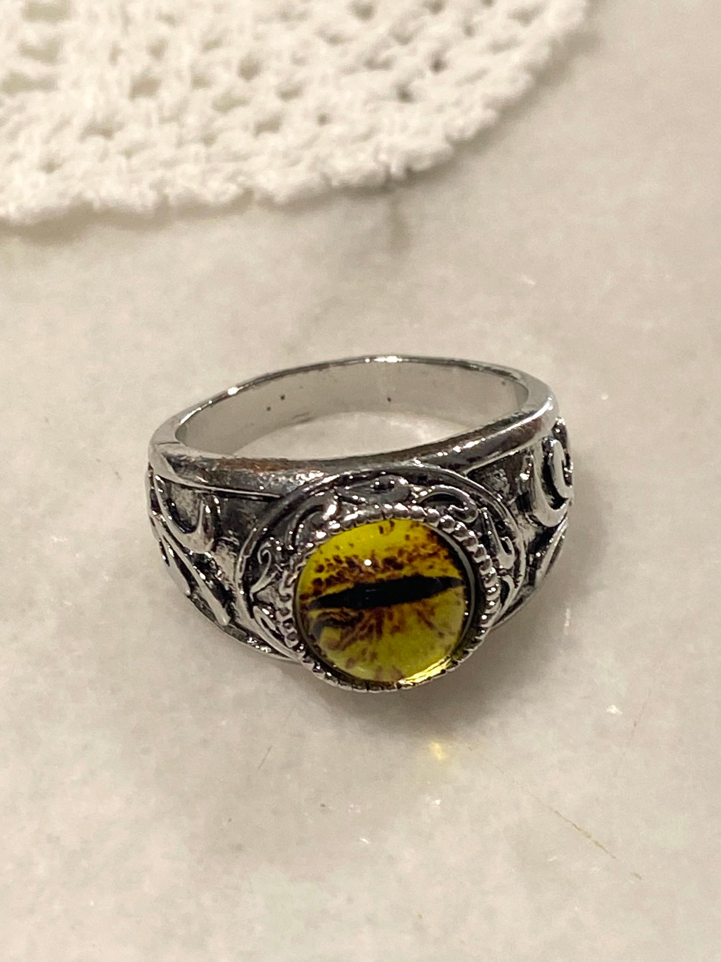 Men’s Gothic Style Dragon’s Eye Ring