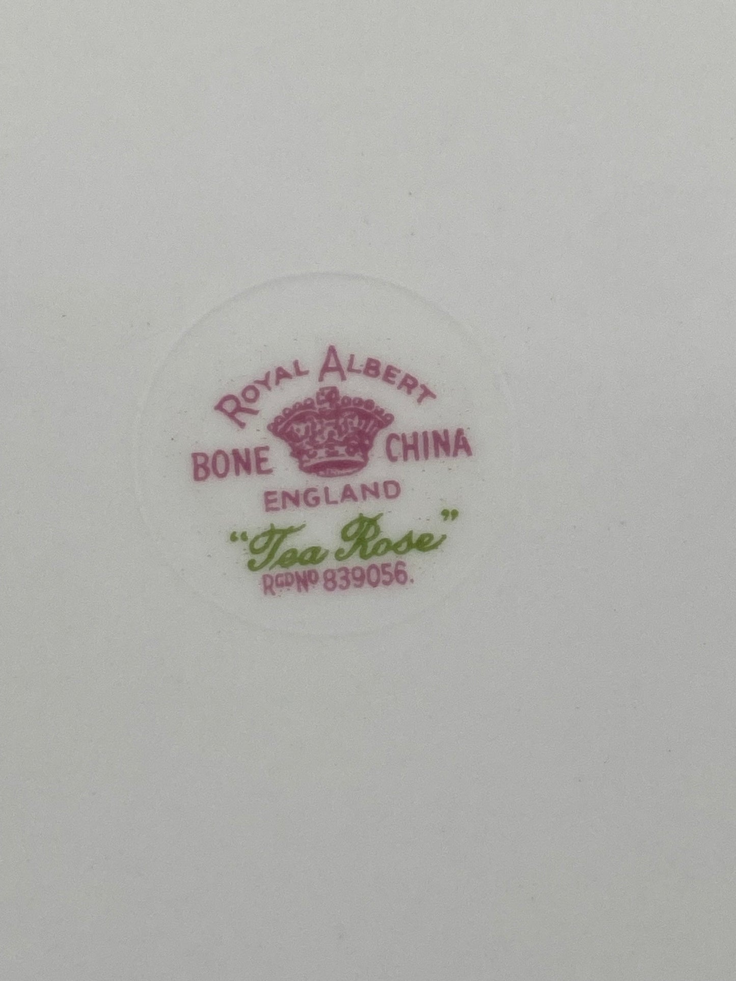 Royal Albert Bone China Luncheon Plate 8.25” | Tea Rose Pattern