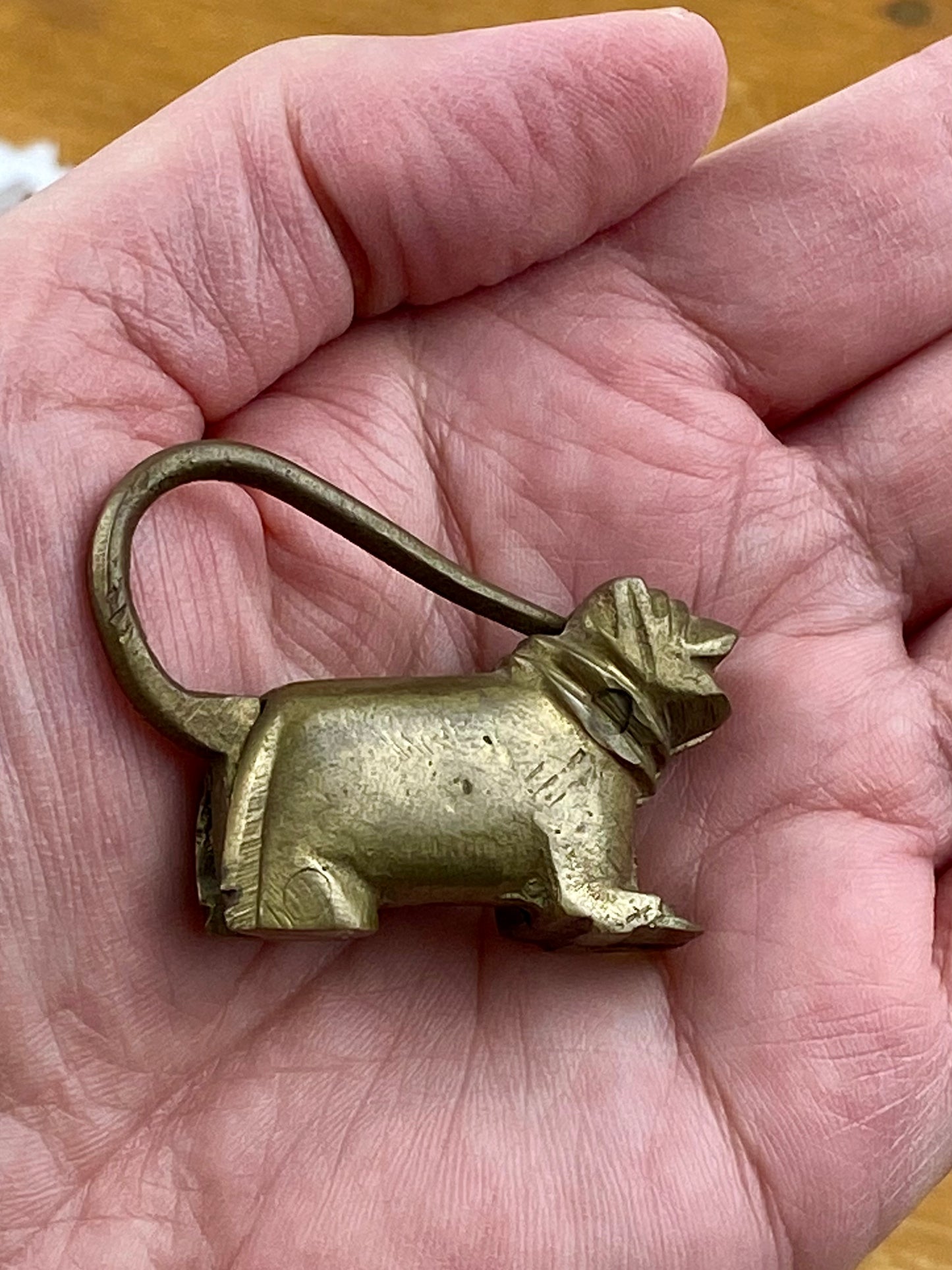 1930s Foo Dog Brass Padlock