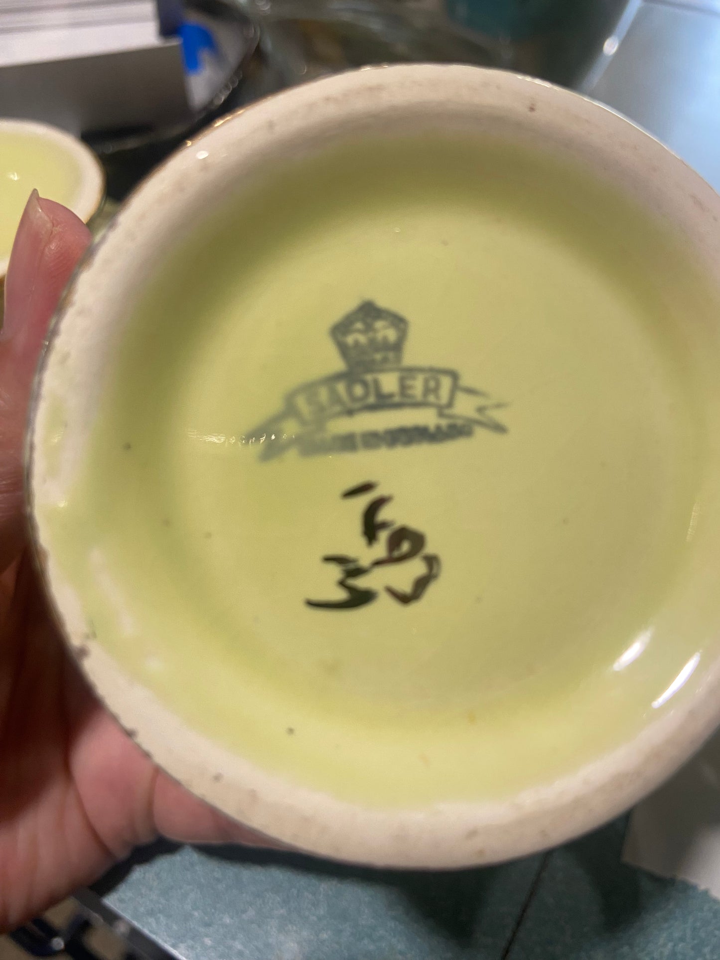 Sadler Yellow Rippled Teapot with Open Sugar Bowl and Creamer Set