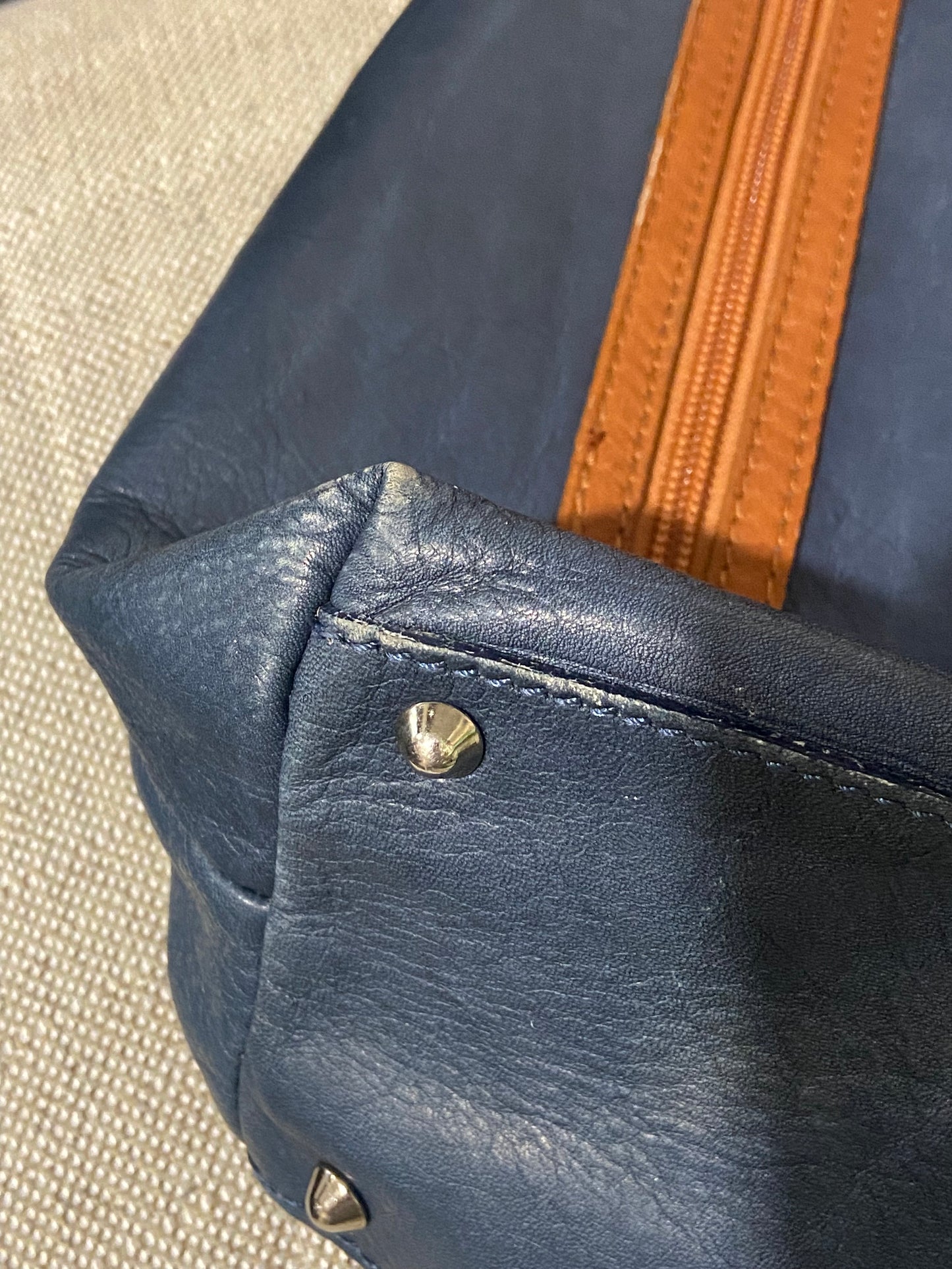 Vintage Maurizio Taiuti Leather Tote Bag