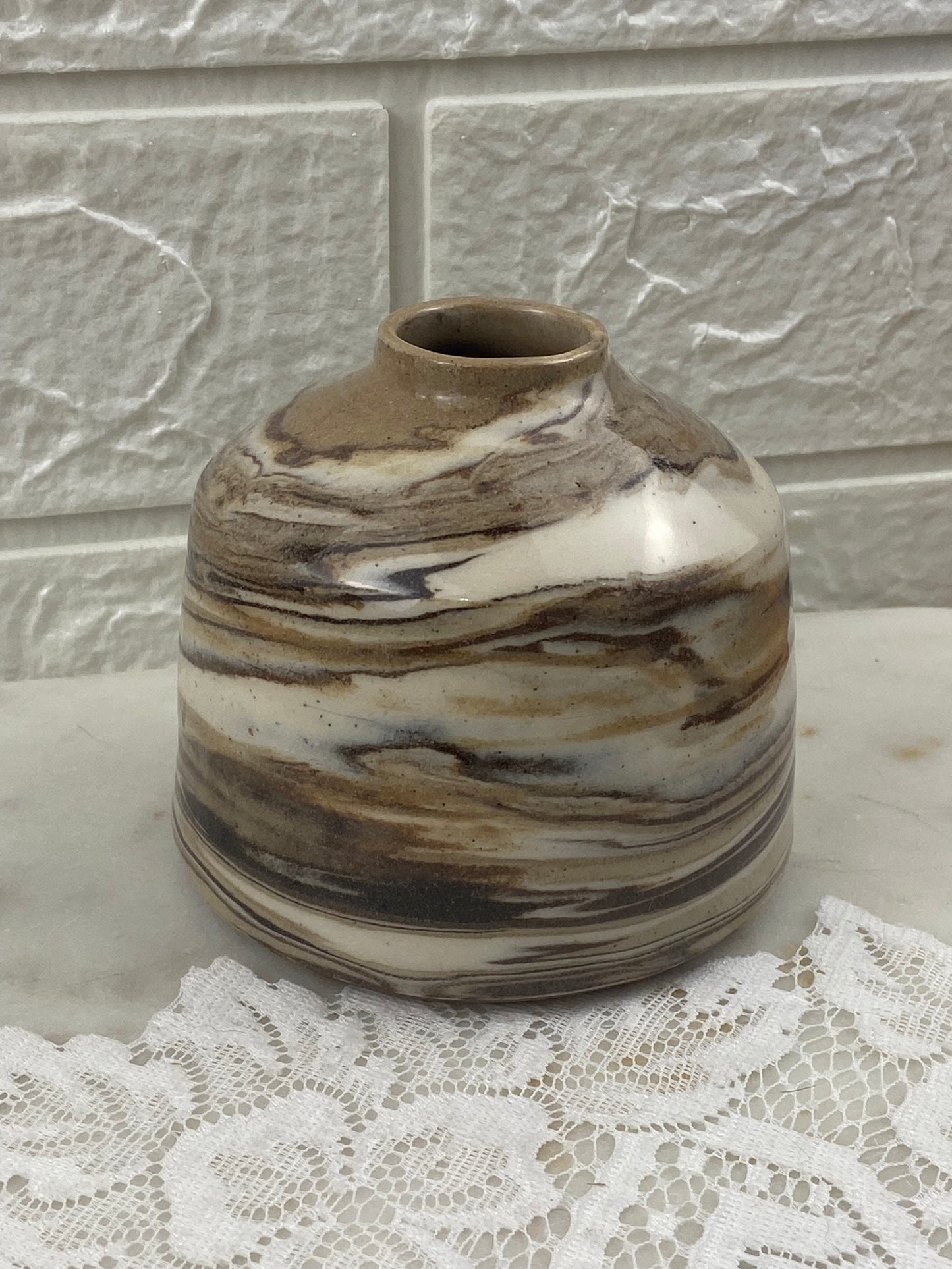 Pottery Reed Diffuser, Marble Glaze