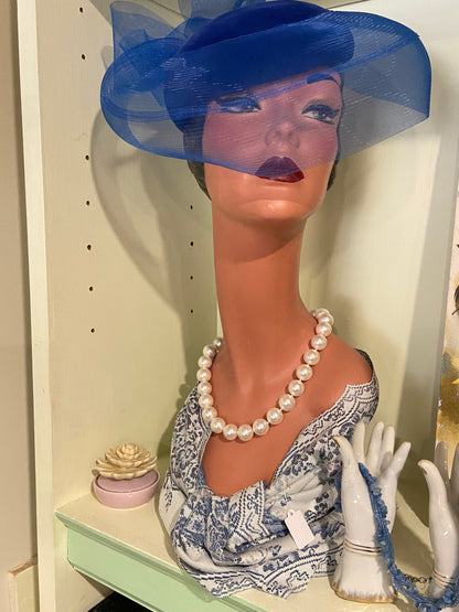 Hand Knotted Glass Pearl Necklace