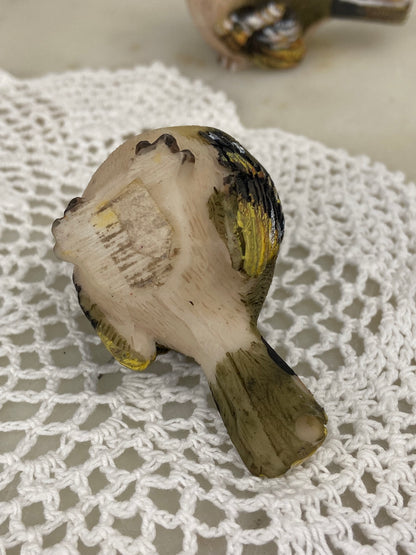 Pair of Ruby Crowned Kinglets | Resin Figurines