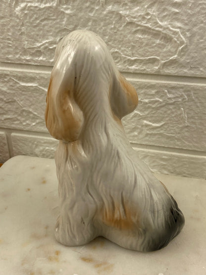 Hand Painted Porcelain Sheepdog ***DAMAGED***