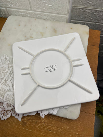 Ceramic Trivet with Pohutukawa Blossom by New Zealand Artist Angie Dennis