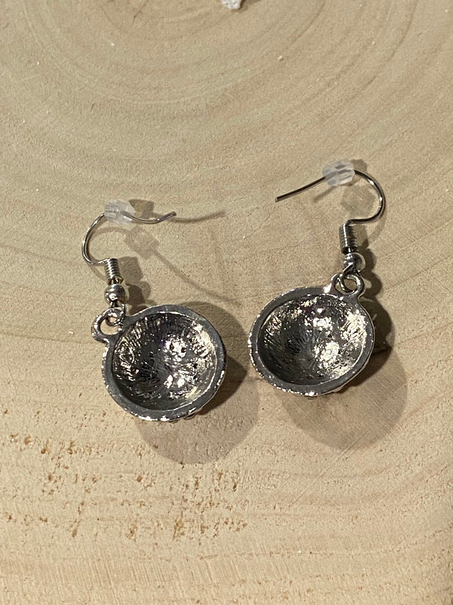 Glitzy Soccer Ball Earrings [Hooks]