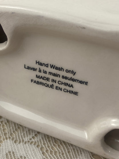 Porcelain Bunny Napkin Holder
