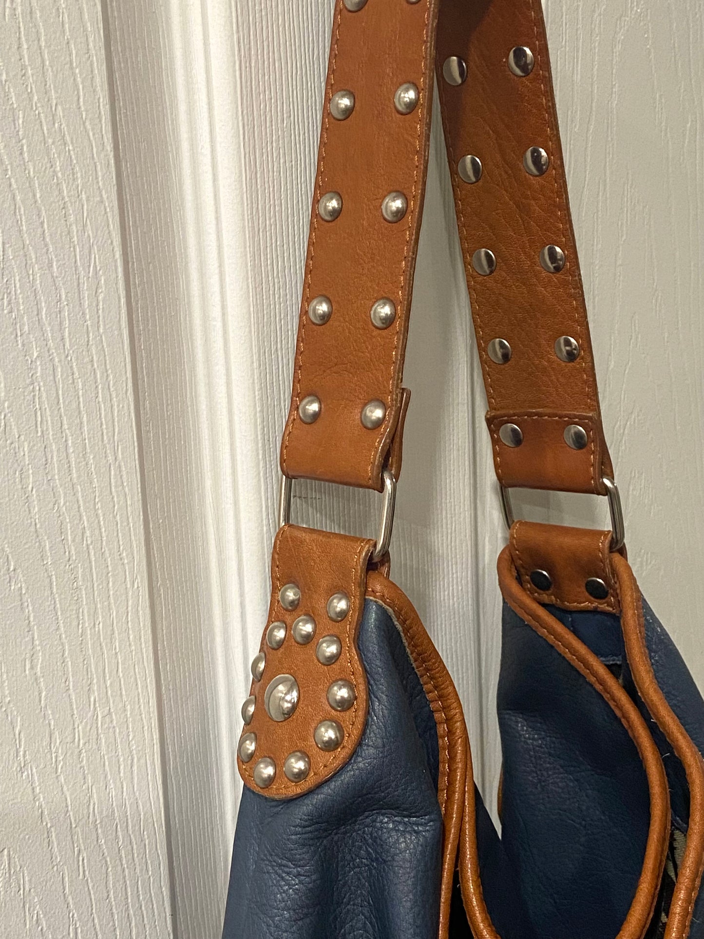 Vintage Maurizio Taiuti Leather Tote Bag