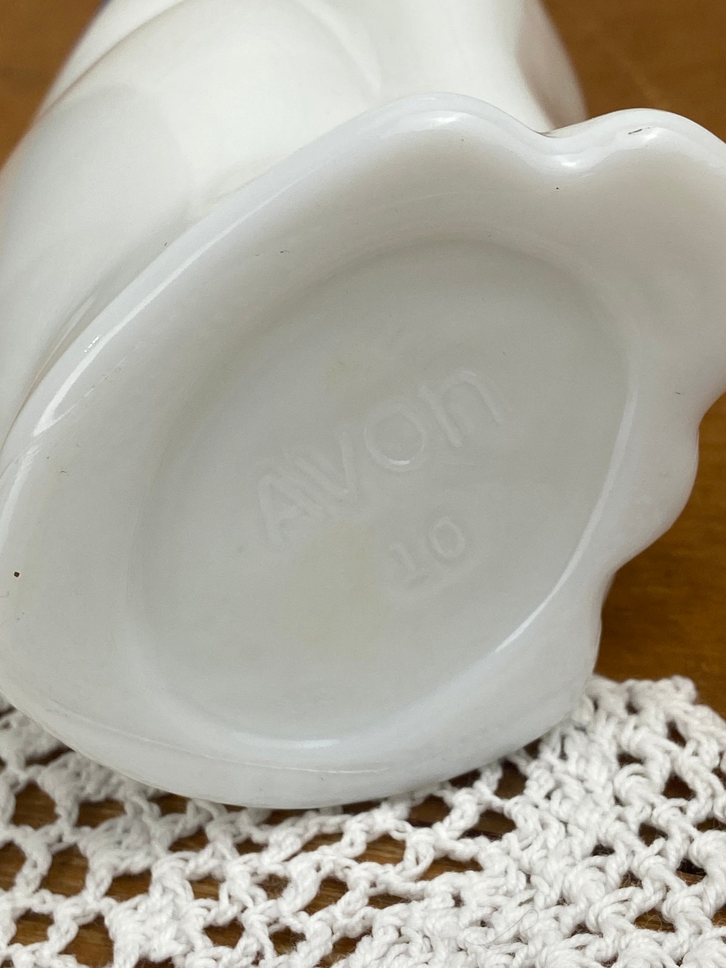 Vintage Avon | Ming Cat Milk Glass Cologne Decanter (Empty)
