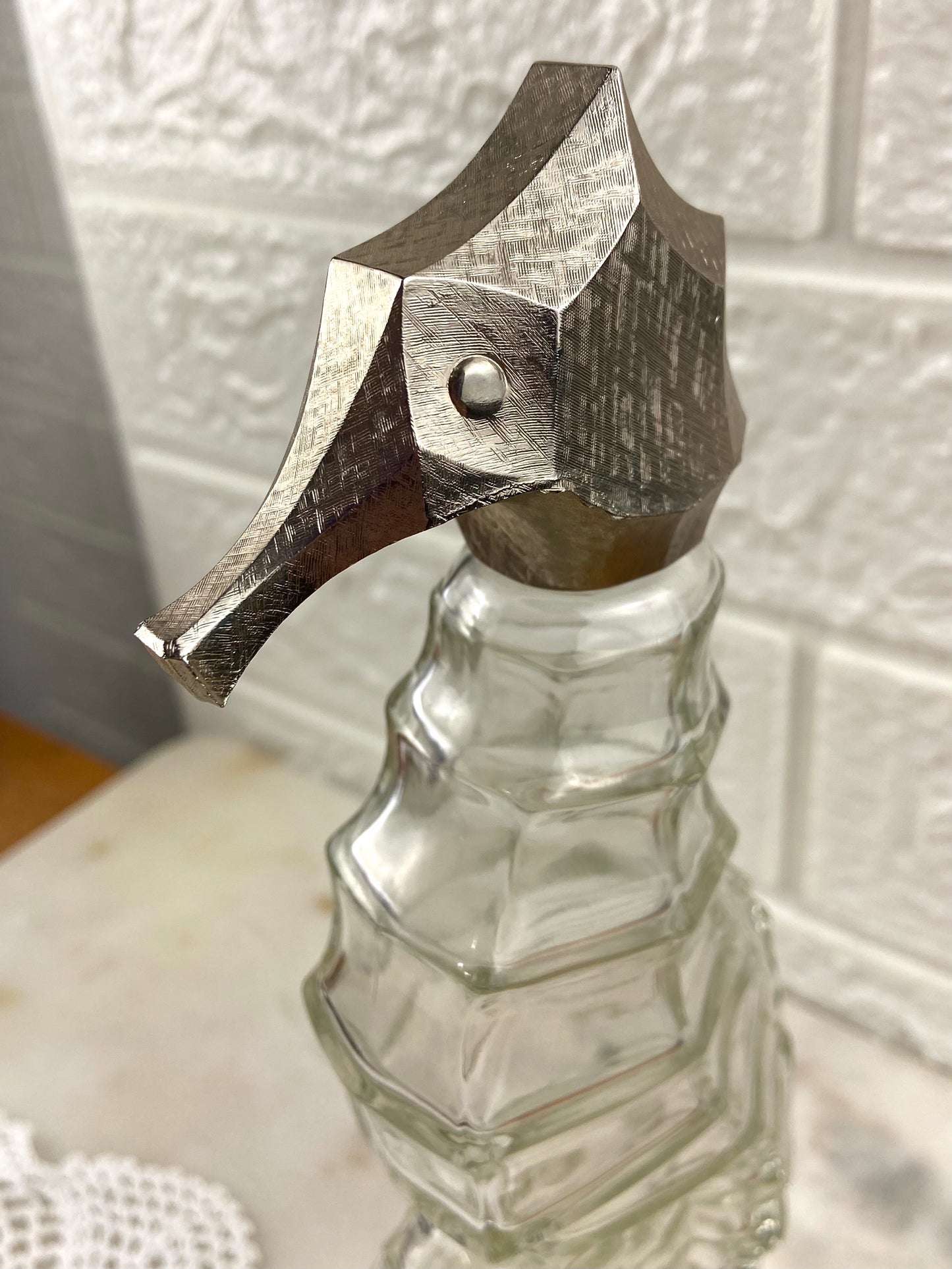 Vintage Avon | Seahorse Bath Oil Decanter [Empty]