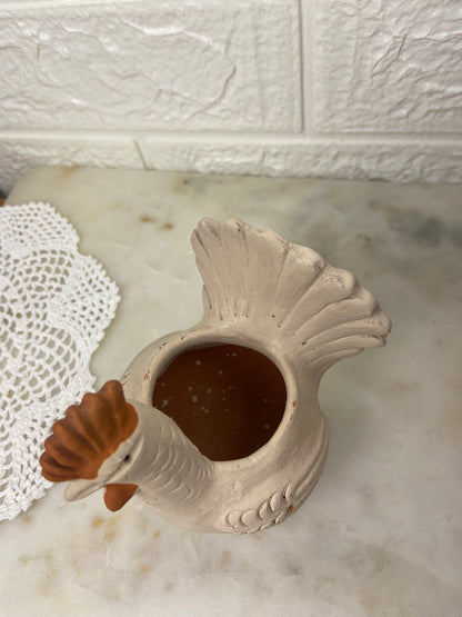 Small Terracotta Chicken Planter