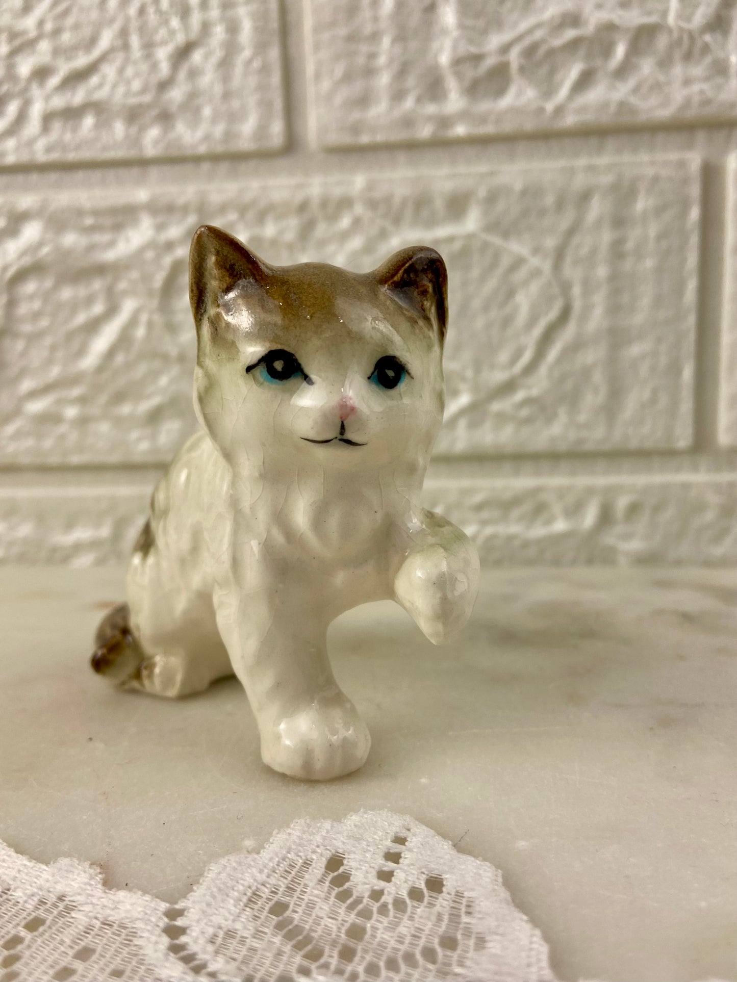 Small Hand Painted Porcelain Cats