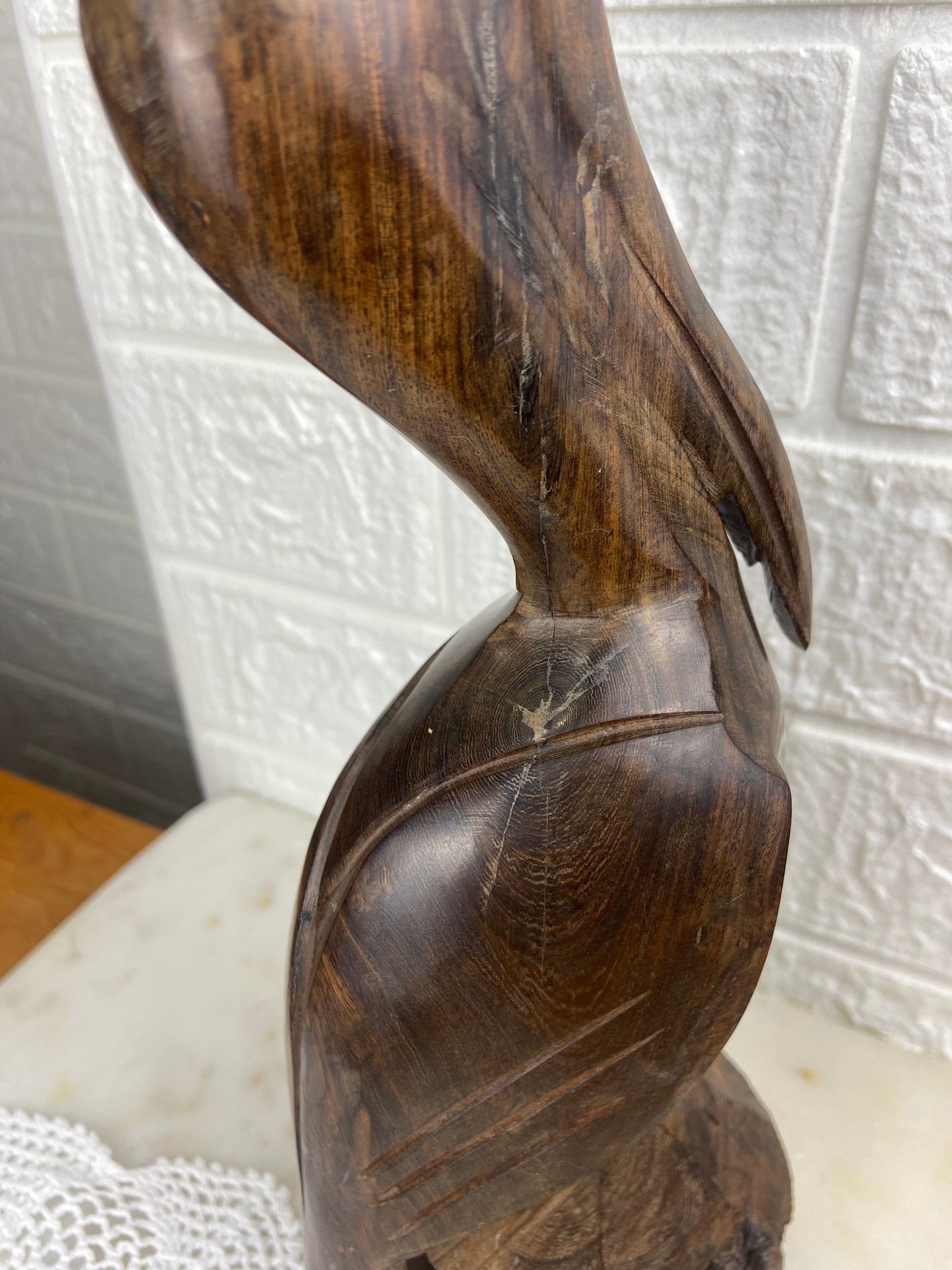 Carved Wooden Pelican