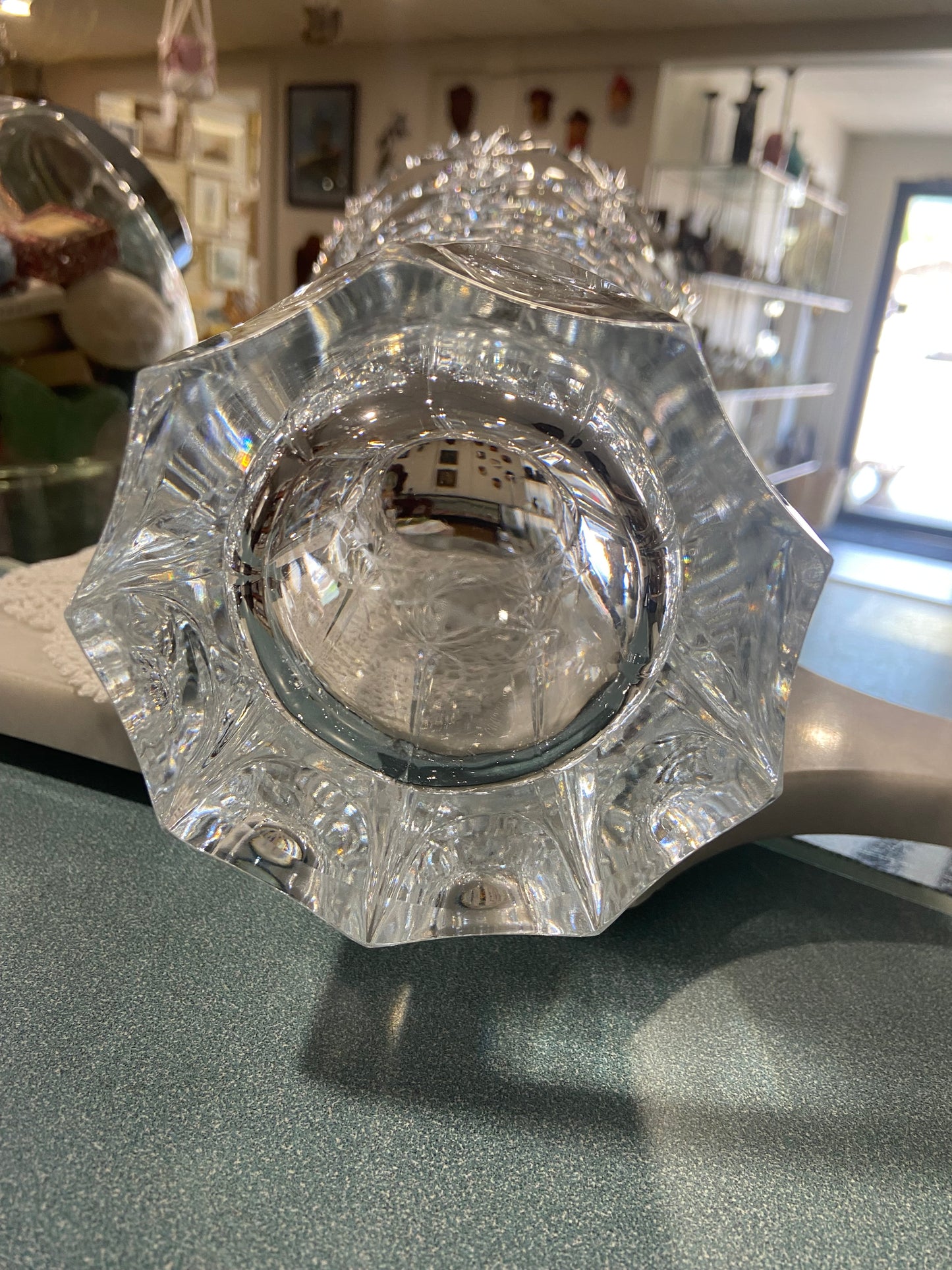 Lead Crystal “Mikasa” Flare Vase 14”