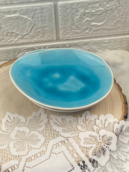 Clay Egg Shaped Plate | Pottery
