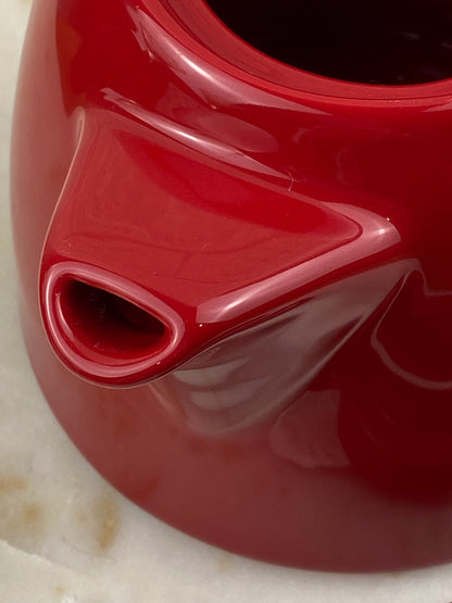 Cherry Red Ceramic Teapot by Abbott