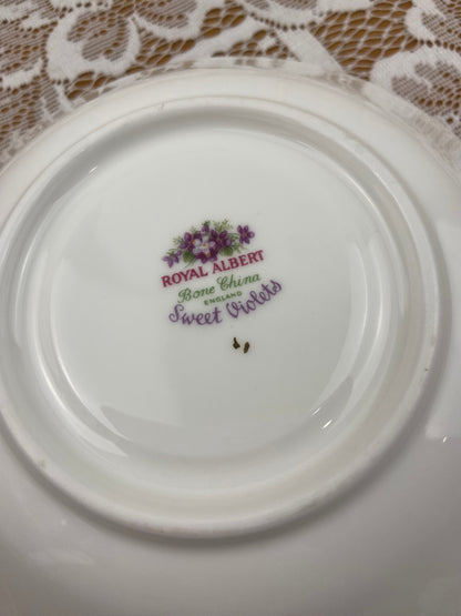 Royal Albert Bone China Saucer | Sweet Violets Pattern