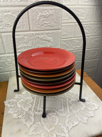 Tag Sonoma Dessert Plates with Iron Rack
