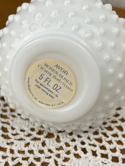 Vintage Avon | Milk Glass Hobnail Pitcher (Empty)