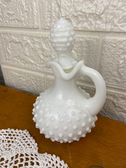 Vintage Avon | Milk Glass Hobnail Pitcher (Empty)