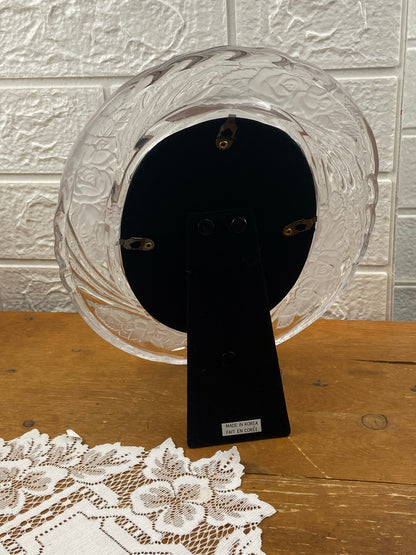 1980s Oval Picture Frame | 24% Lead Crystal
