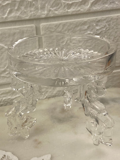 Three-Legged Glass Candle Holder