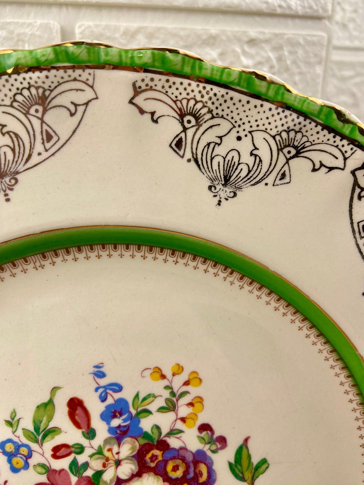 Vintage Porcelain Dinner Plate 10” by W.H. Grindley