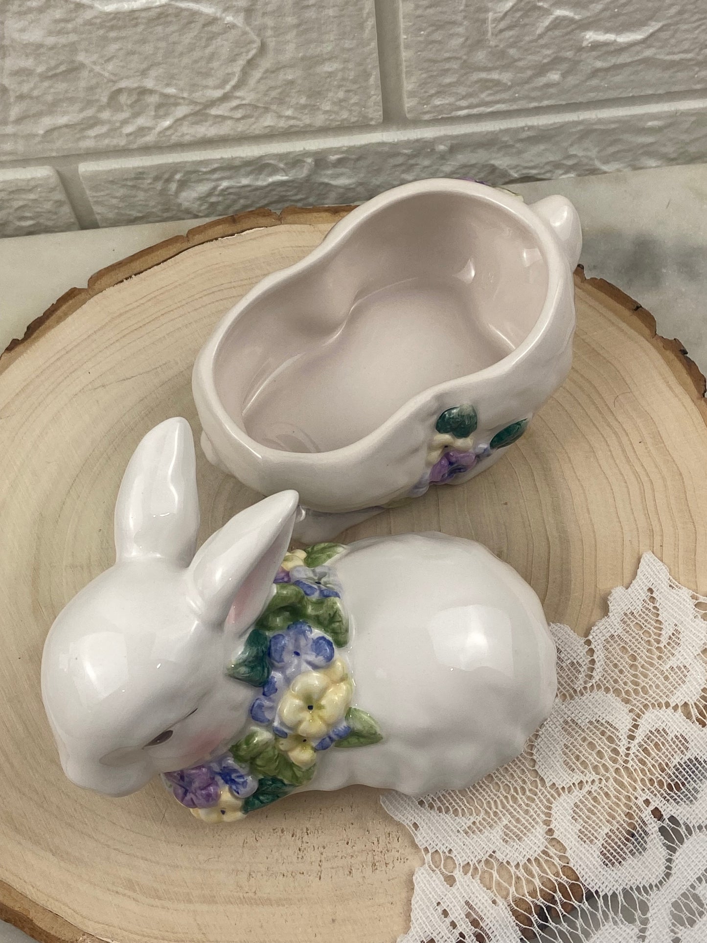 4” Porcelain Bunny | Lidded Container
