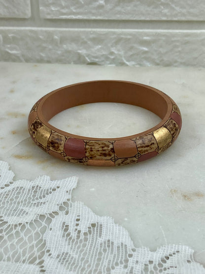 Hand Painted Wooden Bangle