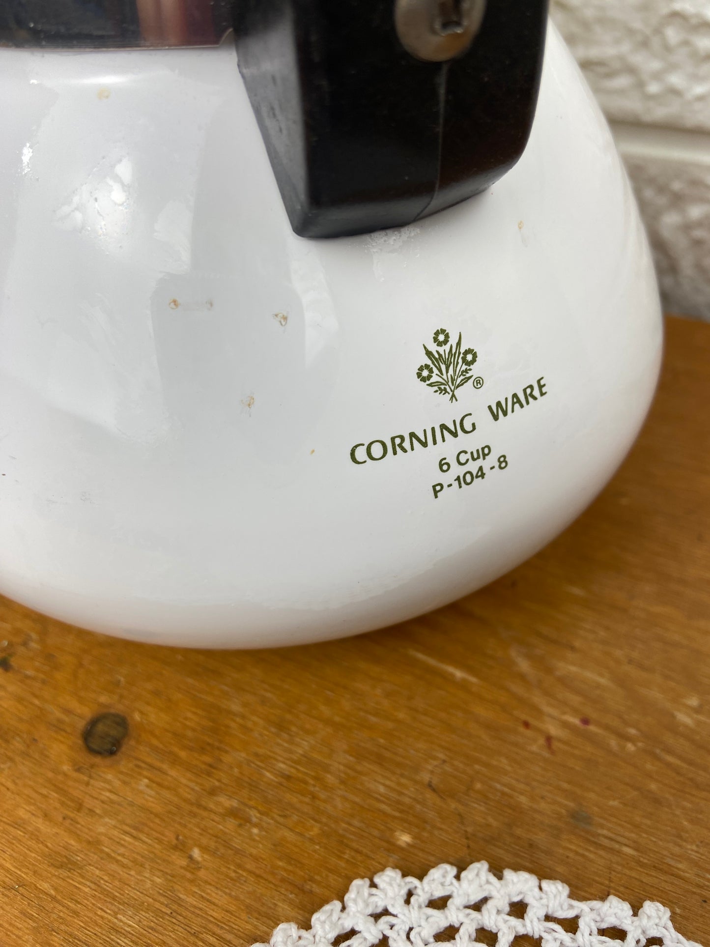 Corning 6 Cup Coffee Pot; ‘Spice O’ Life’ Pattern