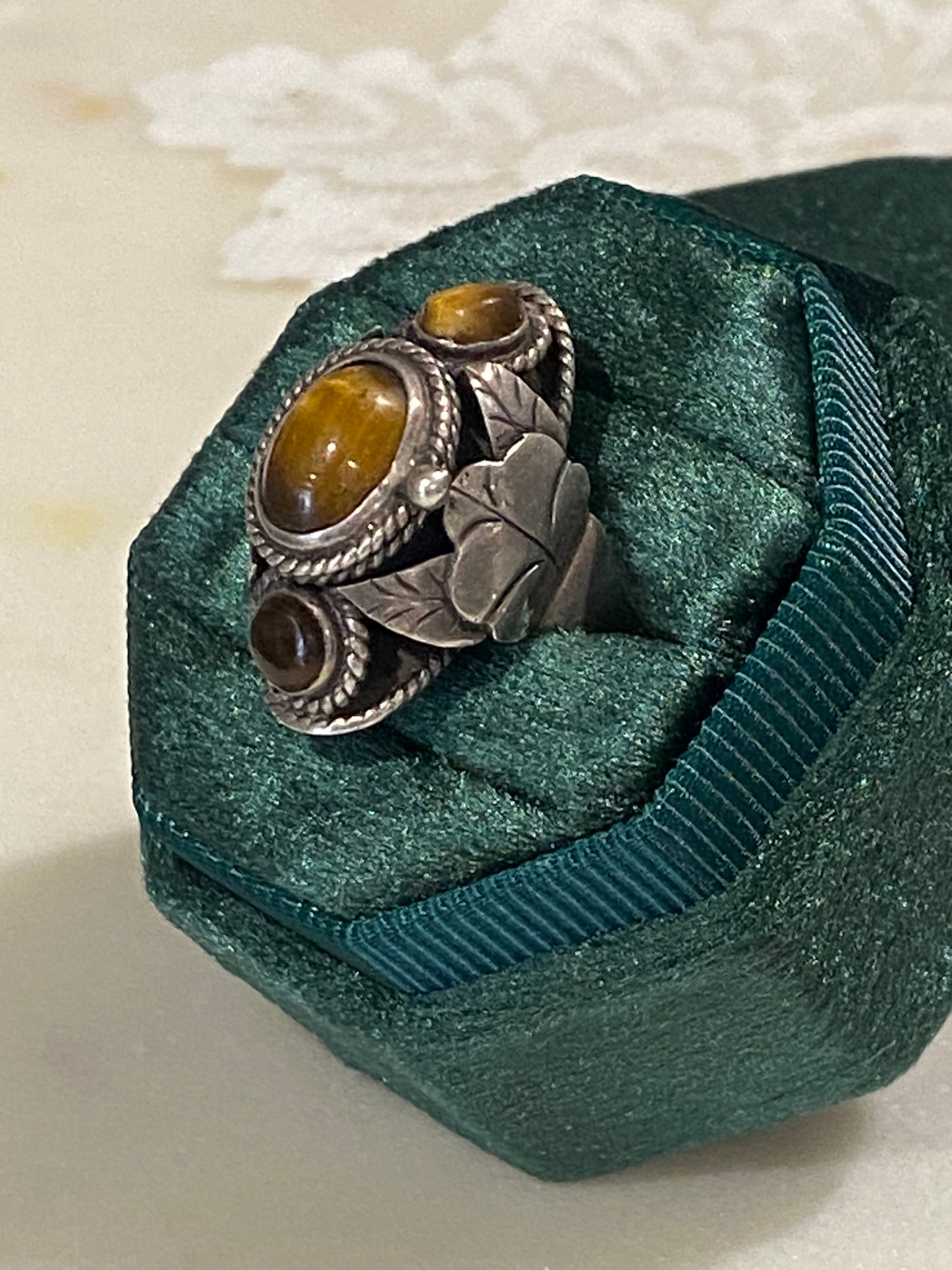 Vintage Poison Ring, Mexican Silver, 925