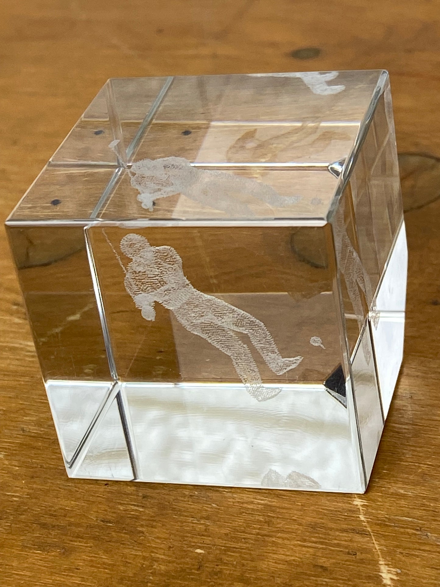 Crystal Golfer Paper Weight