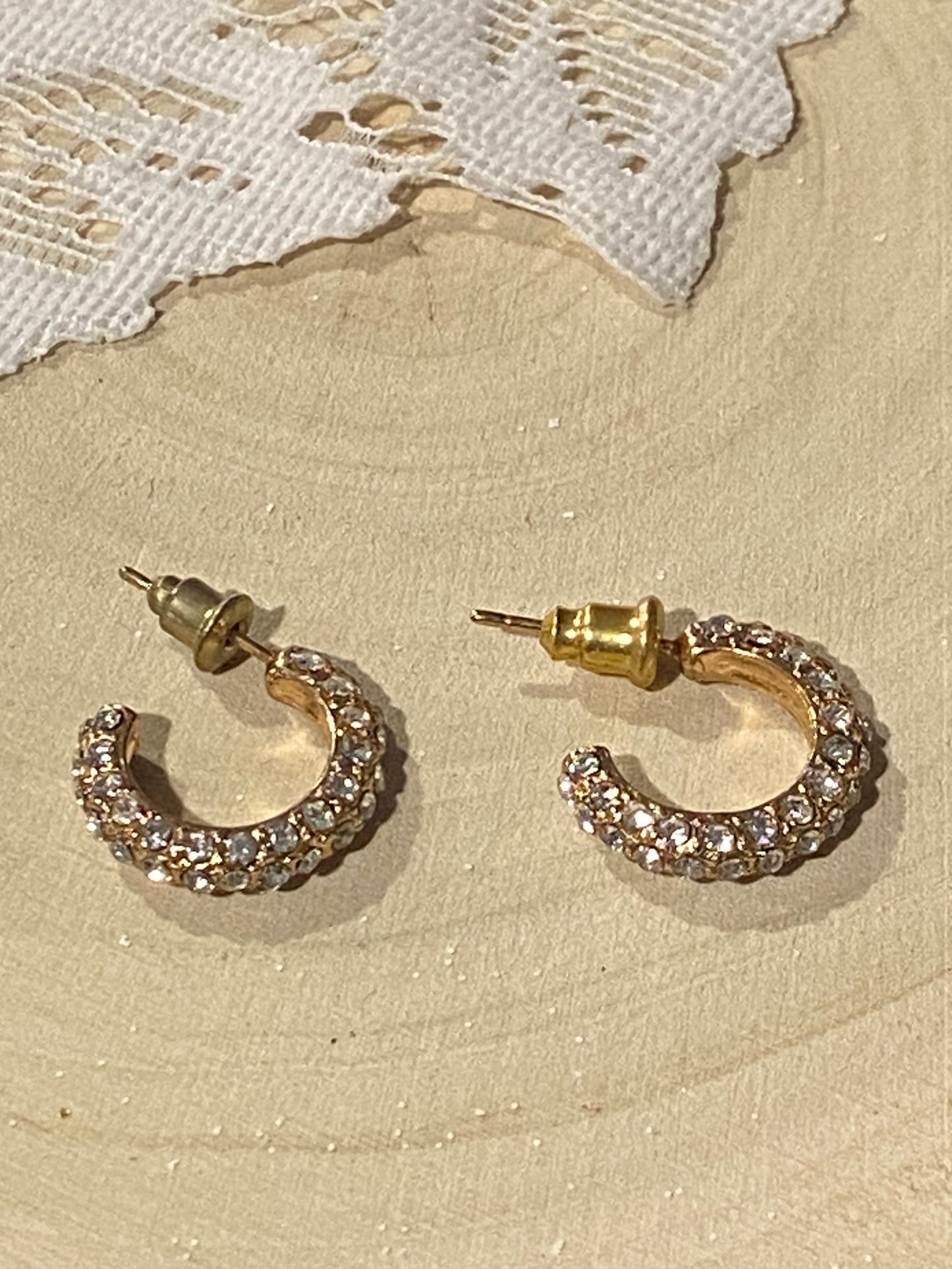 Small Sparkly Hoops [Posts]