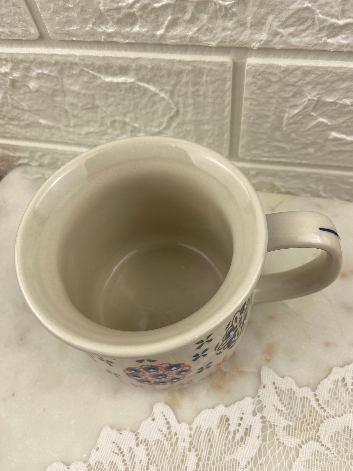 Textured, Hand Painted Ceramic Coffee Mug by Joyye