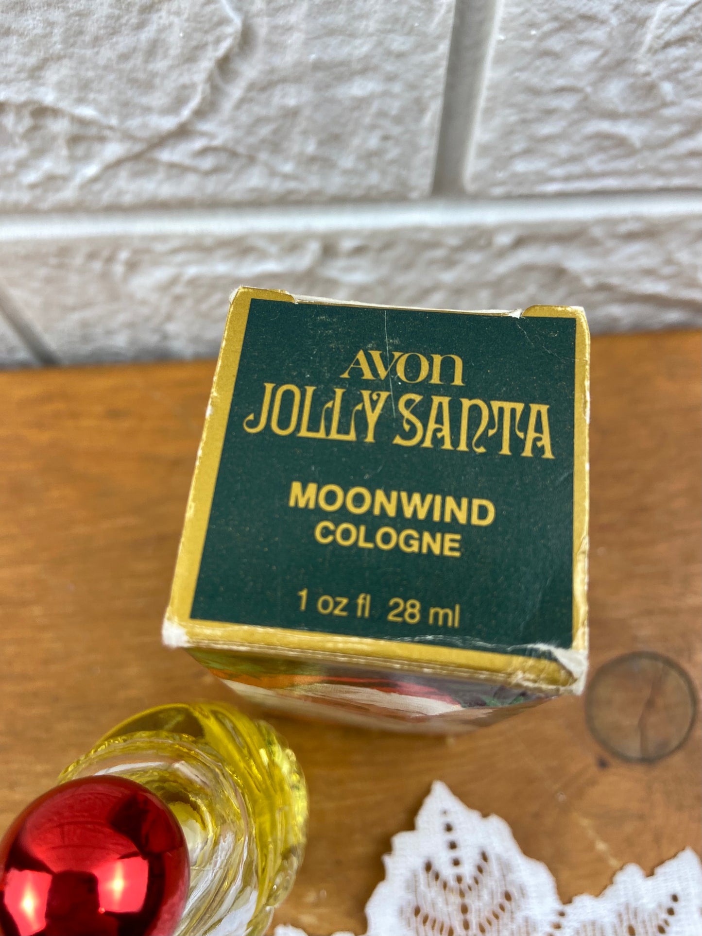 Vintage Avon | Jolly Santa Moonwind Cologne 28mL [90% Full]